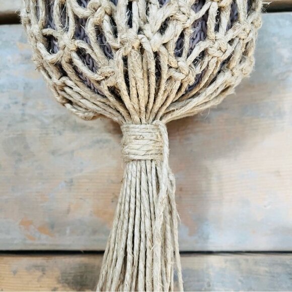 rope tied macrame plant hanger - Picture 2 of 6
